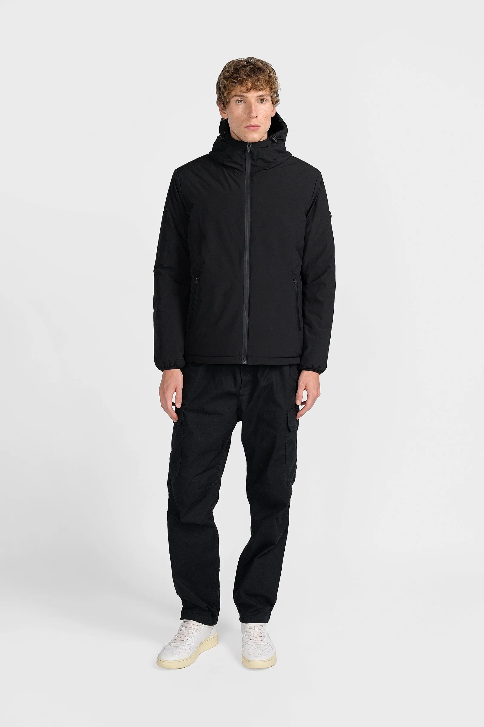 GIUBBINO CARCROSS REVERSIBILE 2 IN 1 IN TESSUTO SOFTSHELL STRETCH E PIUMINO - REGULAR FIT CN.G225305.NER - immagine 2