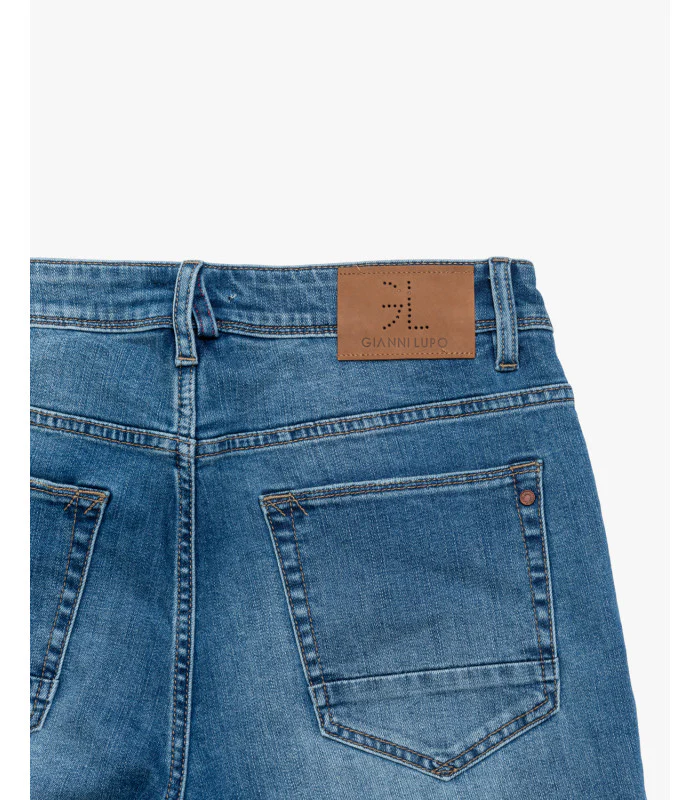 JEANS BRUCE IN TELA ELASTICIZZATA LAVAGGIO MEDIO - REGULAR/SLIM FIT GL6377Q - immagine 8