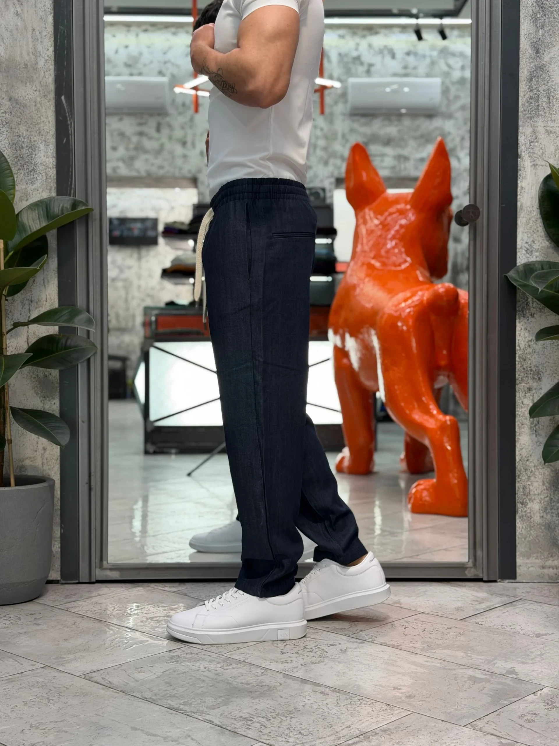 PANTALACCIO DA COMPLETO IN LEGGERO DENIM - COMFORT FIT GN21823 - immagine 4