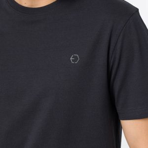 T-SHIRT BARTON BASIC IN 100% COTONE CON LOGO LATO CUORE - REGULAR FIT 10048304.BLU