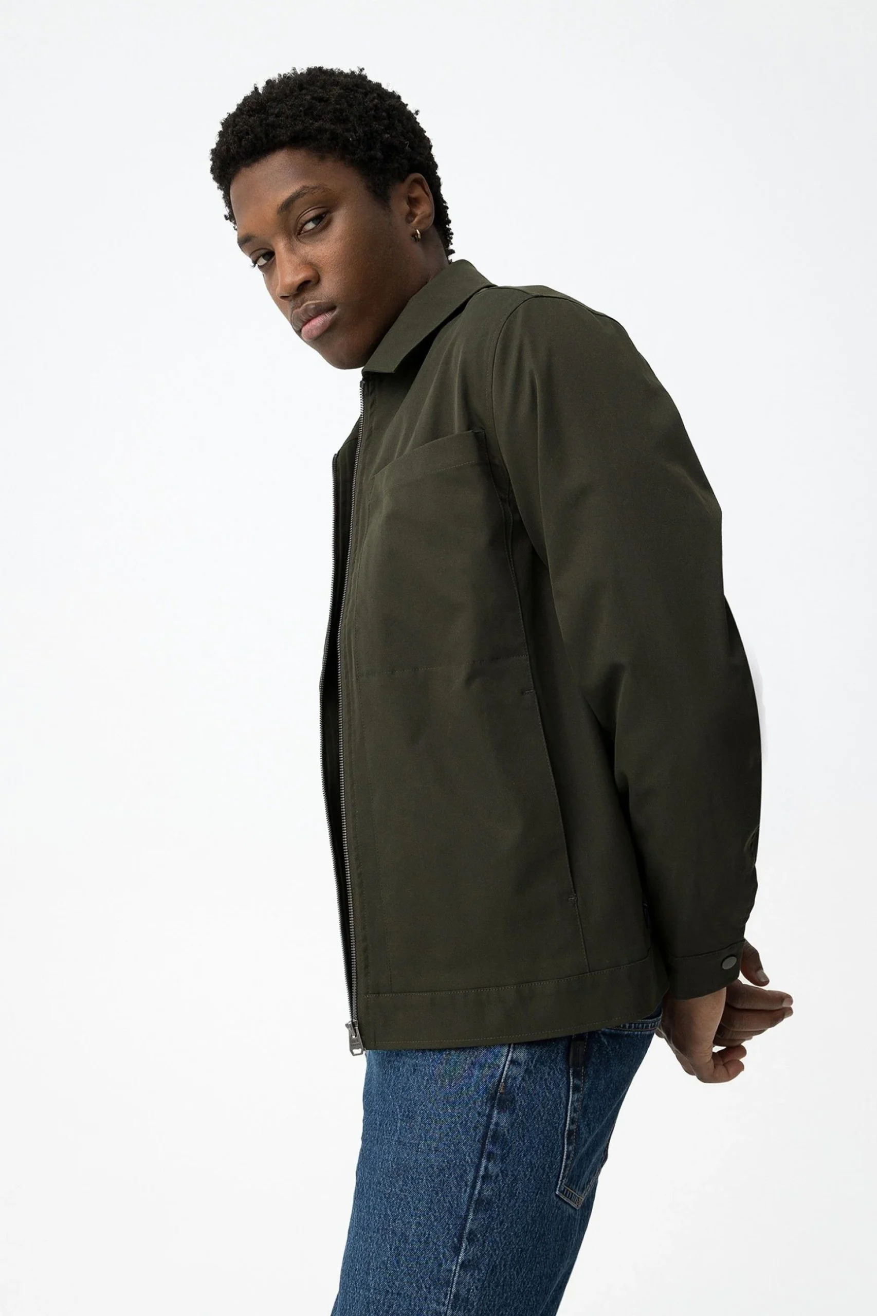 GIUBBINO TERRY CON COLLETTO E CHIUSURA ZIP - REGULAR FIT 10064838 - immagine 5