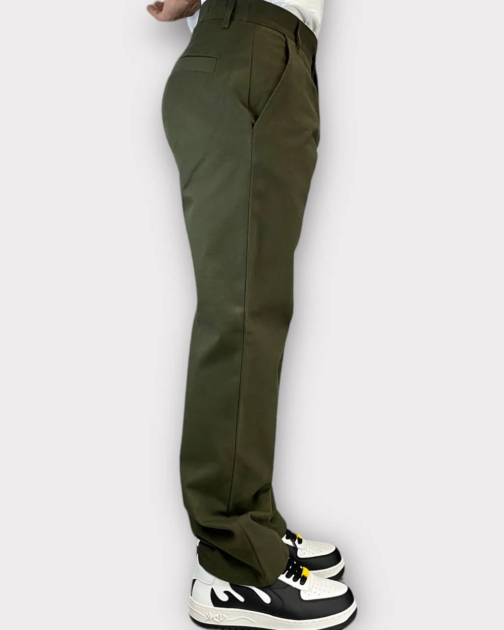 PANTALONE DA COORDINATO FONDO AMPIO CON COULISSE IN VITA - TASCA AMERICA - immagine 3