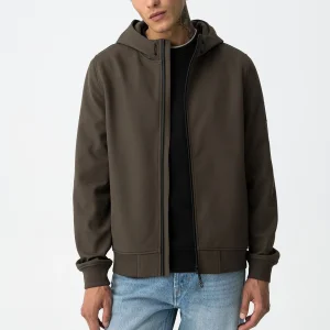 GIUBBINO PRYOR IN TESSUTO TECNICO CON CAPPUCCIO ED ELASTICO AL FONDO, ANTIPIOGGIA E CHIUSURA TERMICA - REGULAR FIT 10063157.TOR