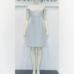 Completo tubino e giacca in tessuto damascato goffrato