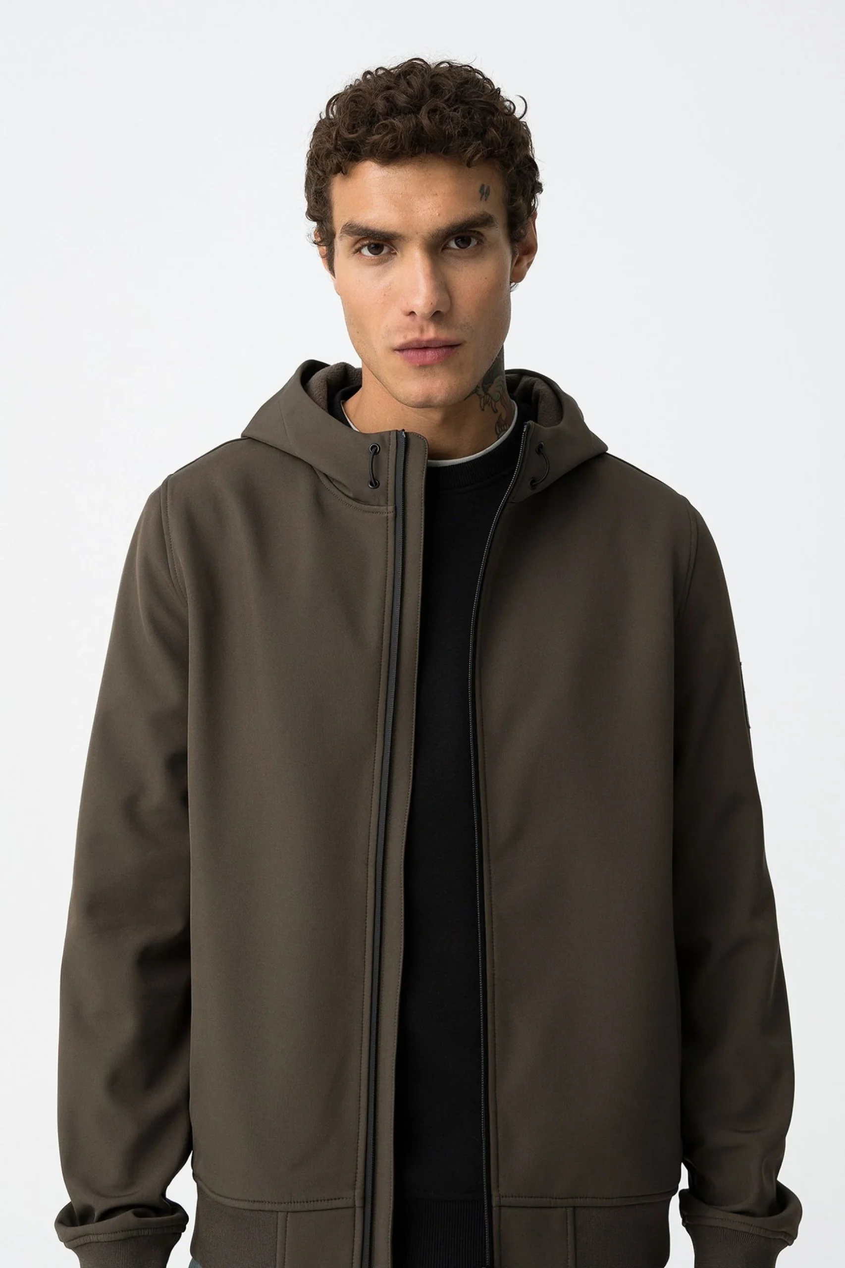 GIUBBINO PRYOR IN TESSUTO TECNICO CON CAPPUCCIO ED ELASTICO AL FONDO, ANTIPIOGGIA E CHIUSURA TERMICA - REGULAR FIT 10063157.TOR - immagine 7