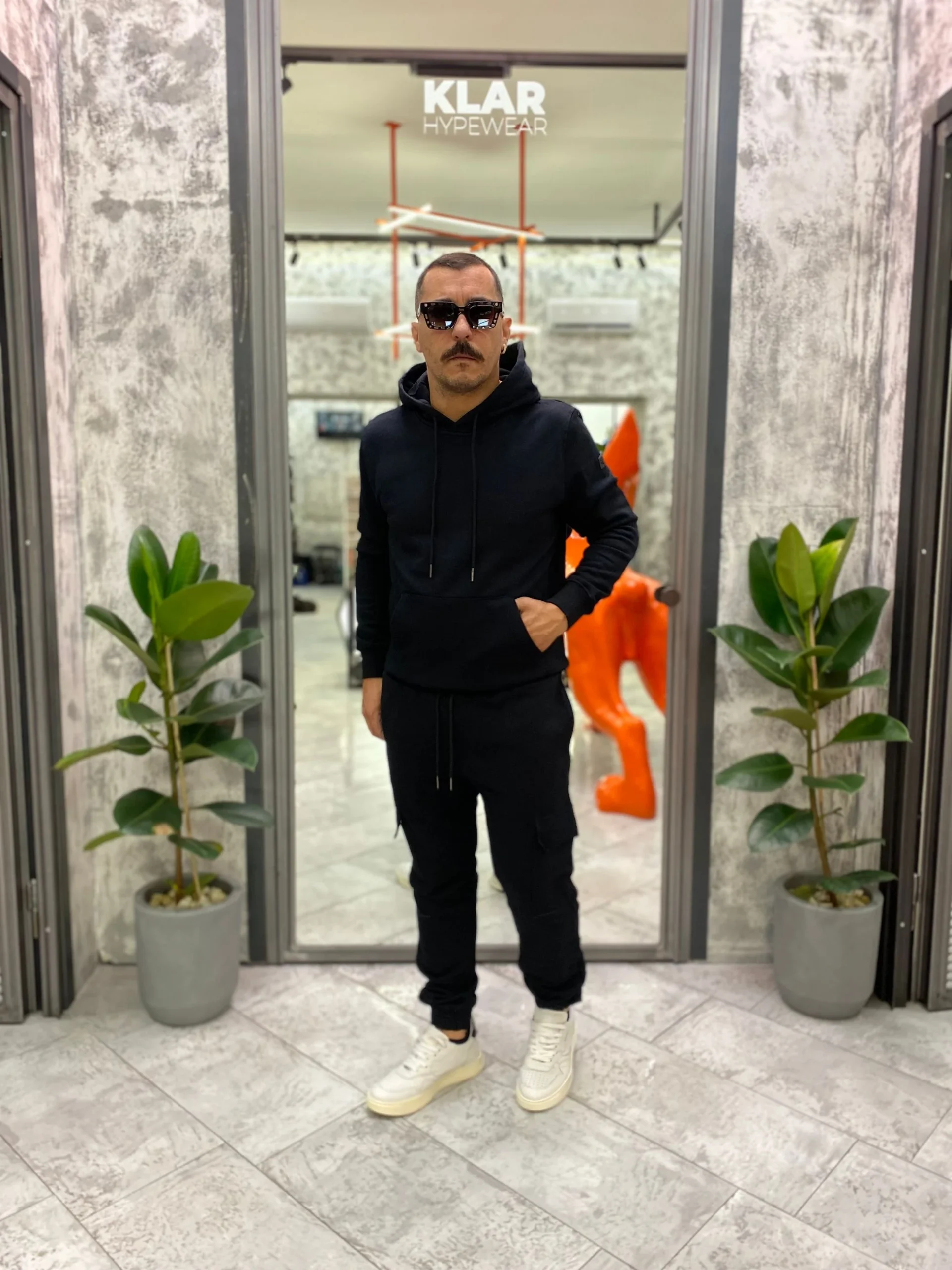 PANTALONE TUTA CARGO CON ELASTICO IN VITA E AL FONDO - REGULAR FIT GL2278F.NER - immagine 4