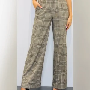 Pantaloni a palazzo a quadri