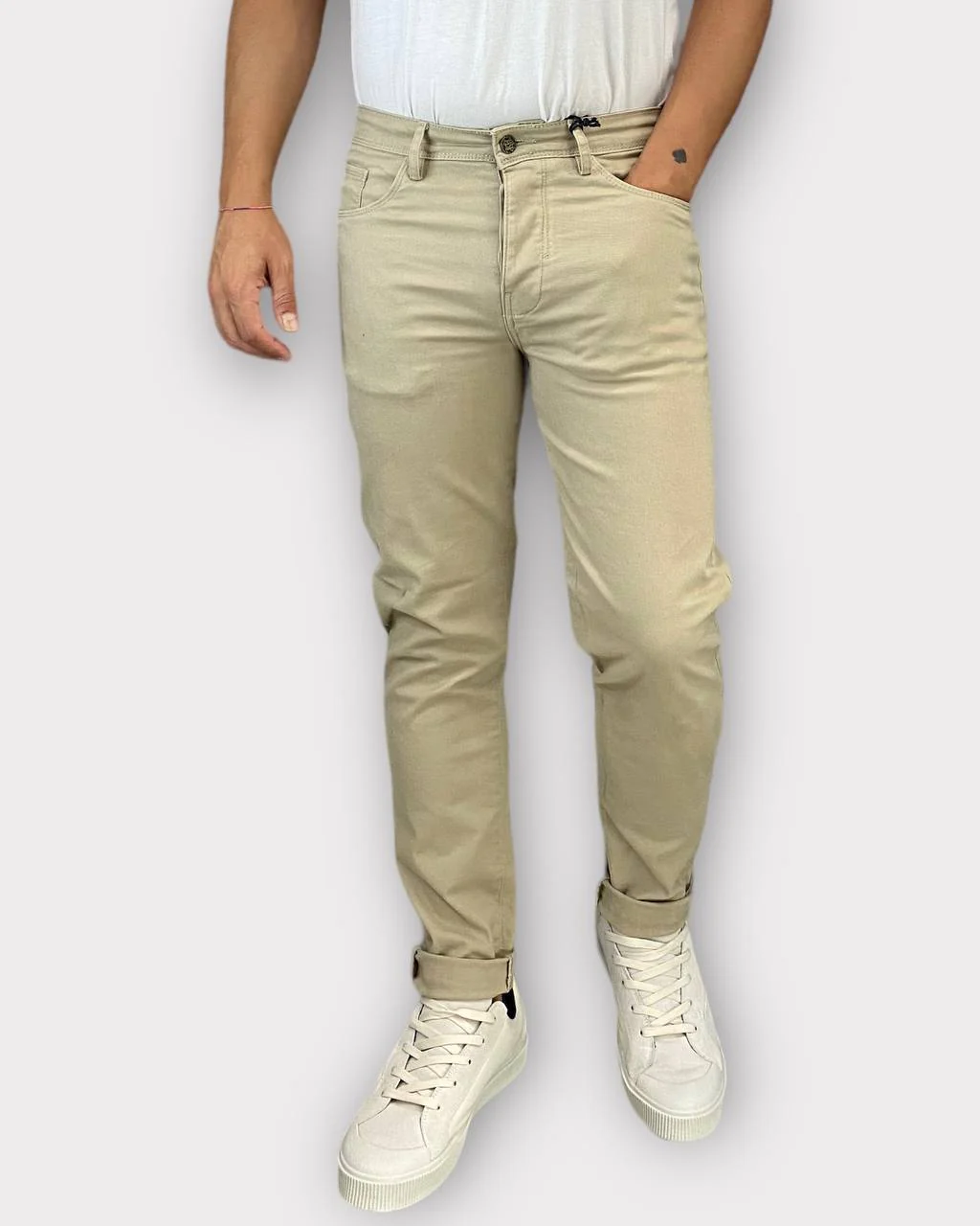 PANTALONE BASIC 5 TASCHE IN COTONE ELASTICIZZATO - SLIM FIT - immagine 8