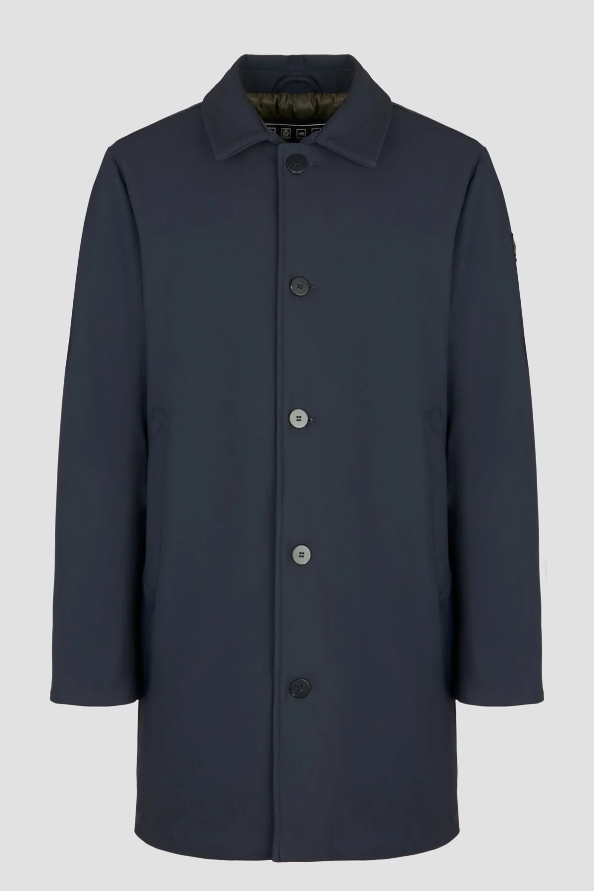 TRENCH FRANK IN TESSUTO TECNICO IMPERMEABILE ED ELASTICIZZATO - COMFORT FIT CN.G225374.BLU - immagine 5