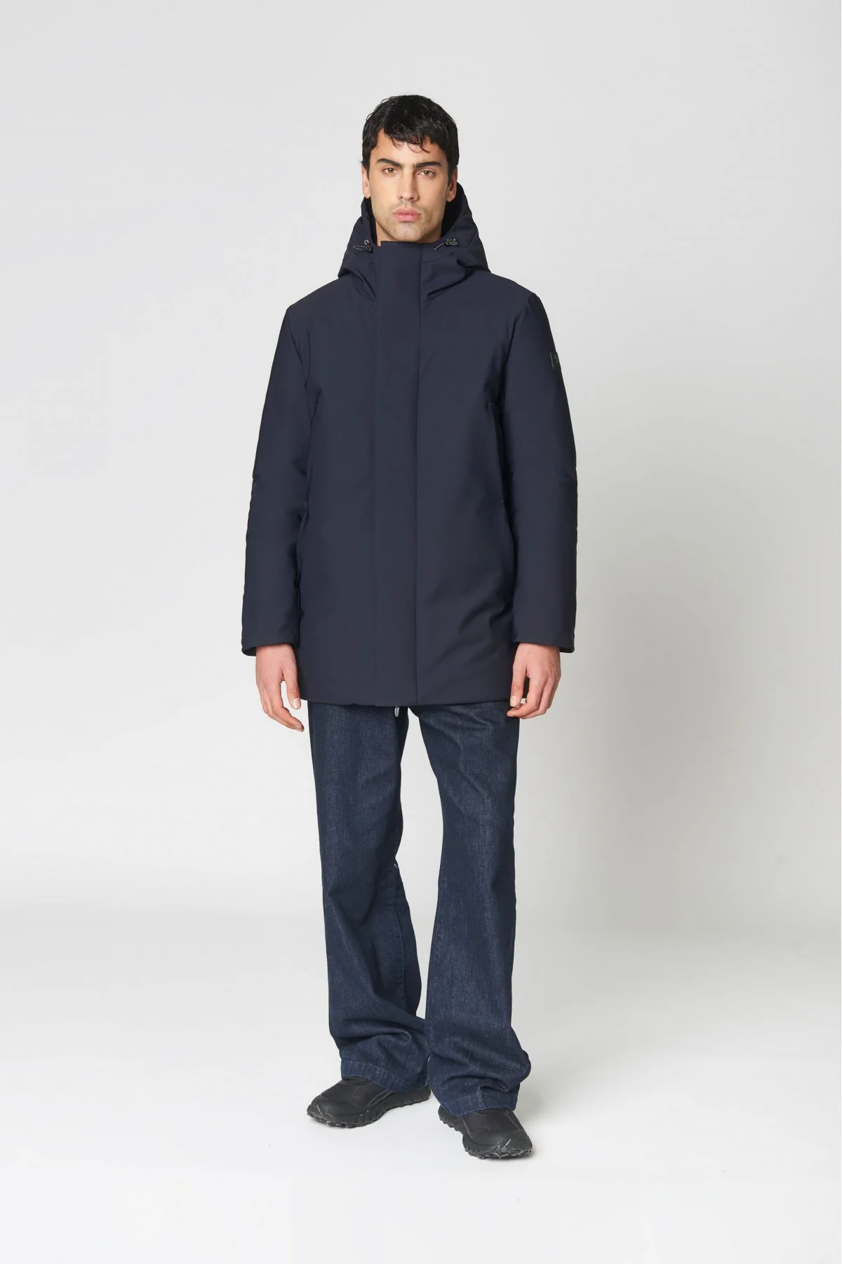 PARKA NELSON IN TESSUTO TECNICO WR ELASTICIZZATO AD ALTE PRESTAZIONI ALL'ESTERNO - COMFORT FIT CN.G224095.BLU - immagine 2