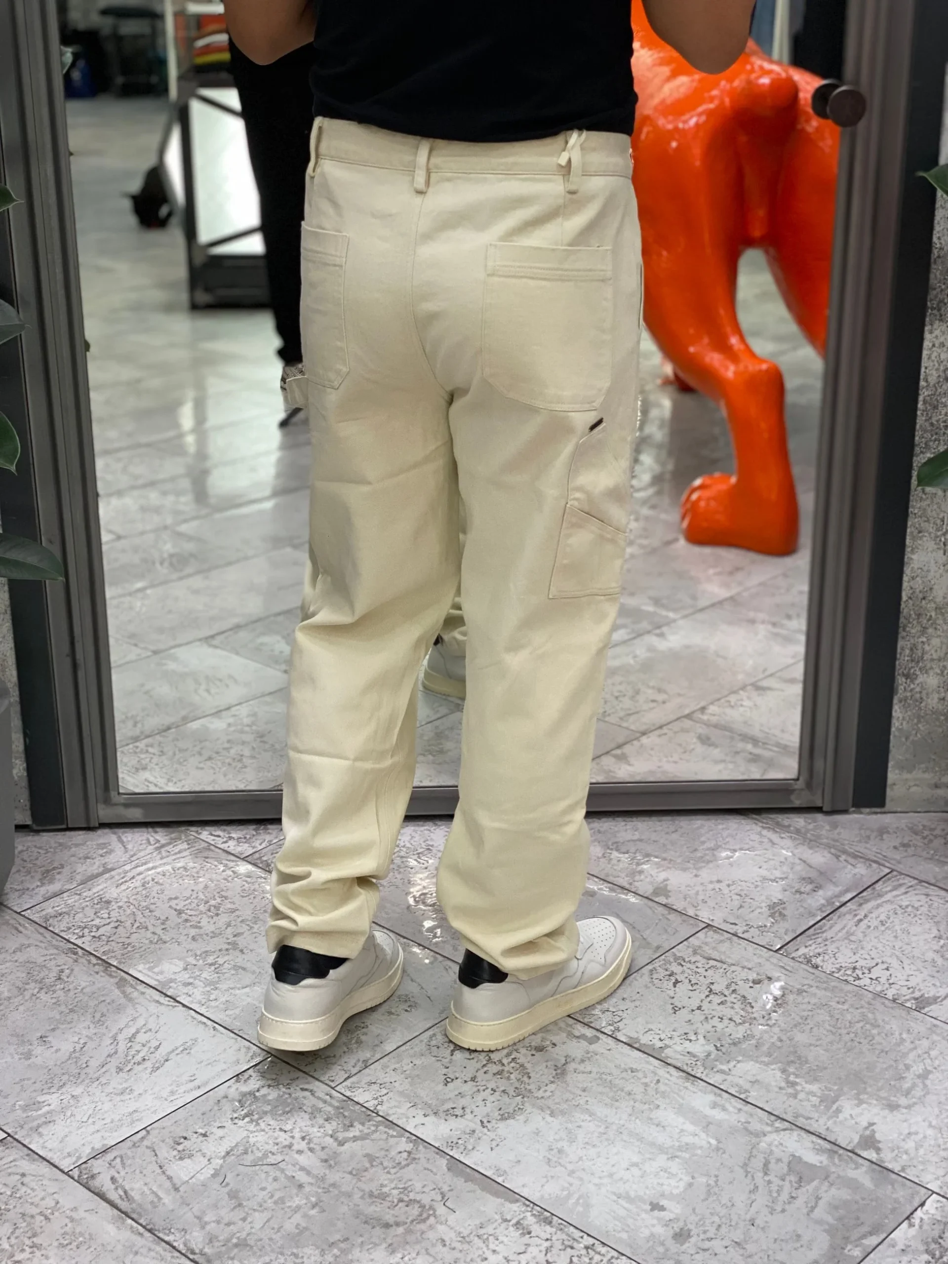 JEANS WORK IN TELA FISSA - STRAIGHT LEG GL5162BD-F25.PAN - immagine 4