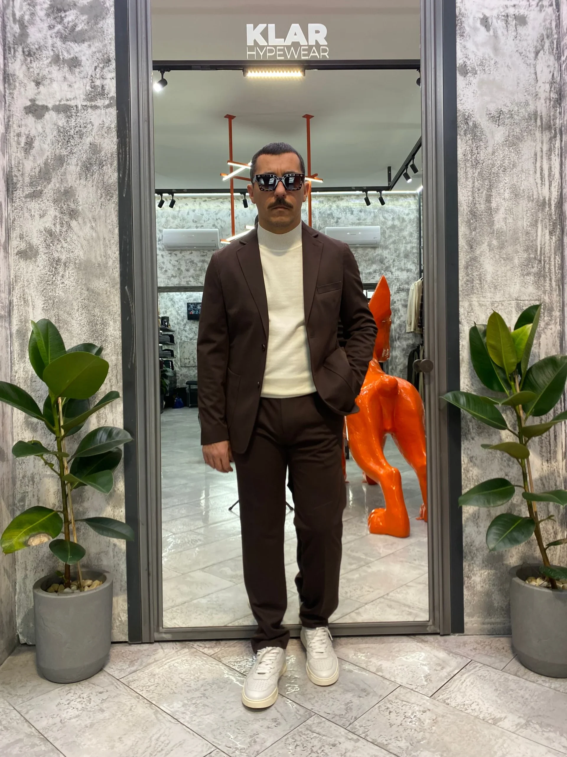 PANTALONE DA COMPLETO IN TESSUTO PUNTO MILANO SUPER COMFORT ELASTICIZZATO CON PINCE - REGULAR FIT PSI1460SS.MOR - immagine 6