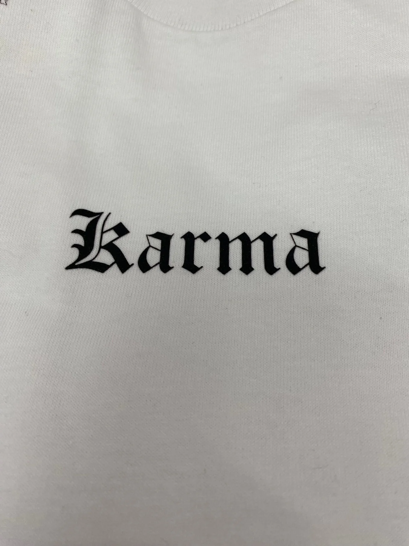T-SHIRT STAMPA ANGELI KARMA - SEMI OVER FIT - immagine 5