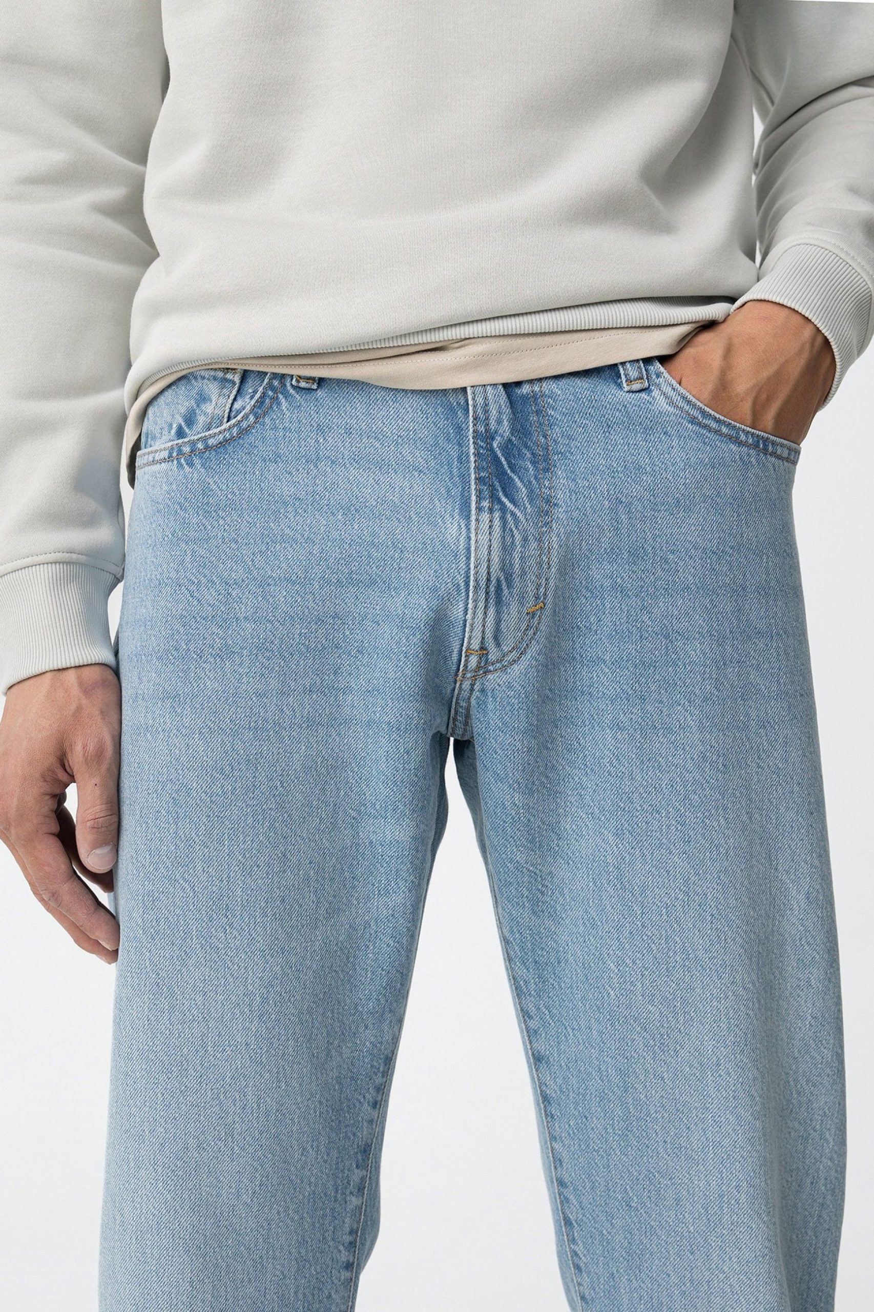 JEANS AUSTIN_52 IN TELA FISSA - STRAIGHT FIT 10063037 - immagine 5