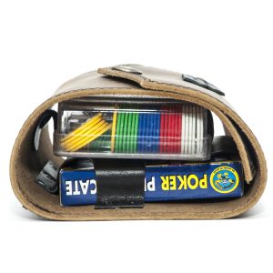 PORTA CARTE DA GIOCO POKER CON ASTUCCIO DI FICHES