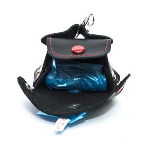 PORTA BUSTINE PER CANE IN VERO CUOIO