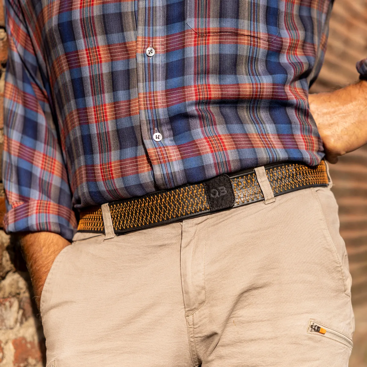 123456 Cintura elastica Cucitura Arancione - immagine 8