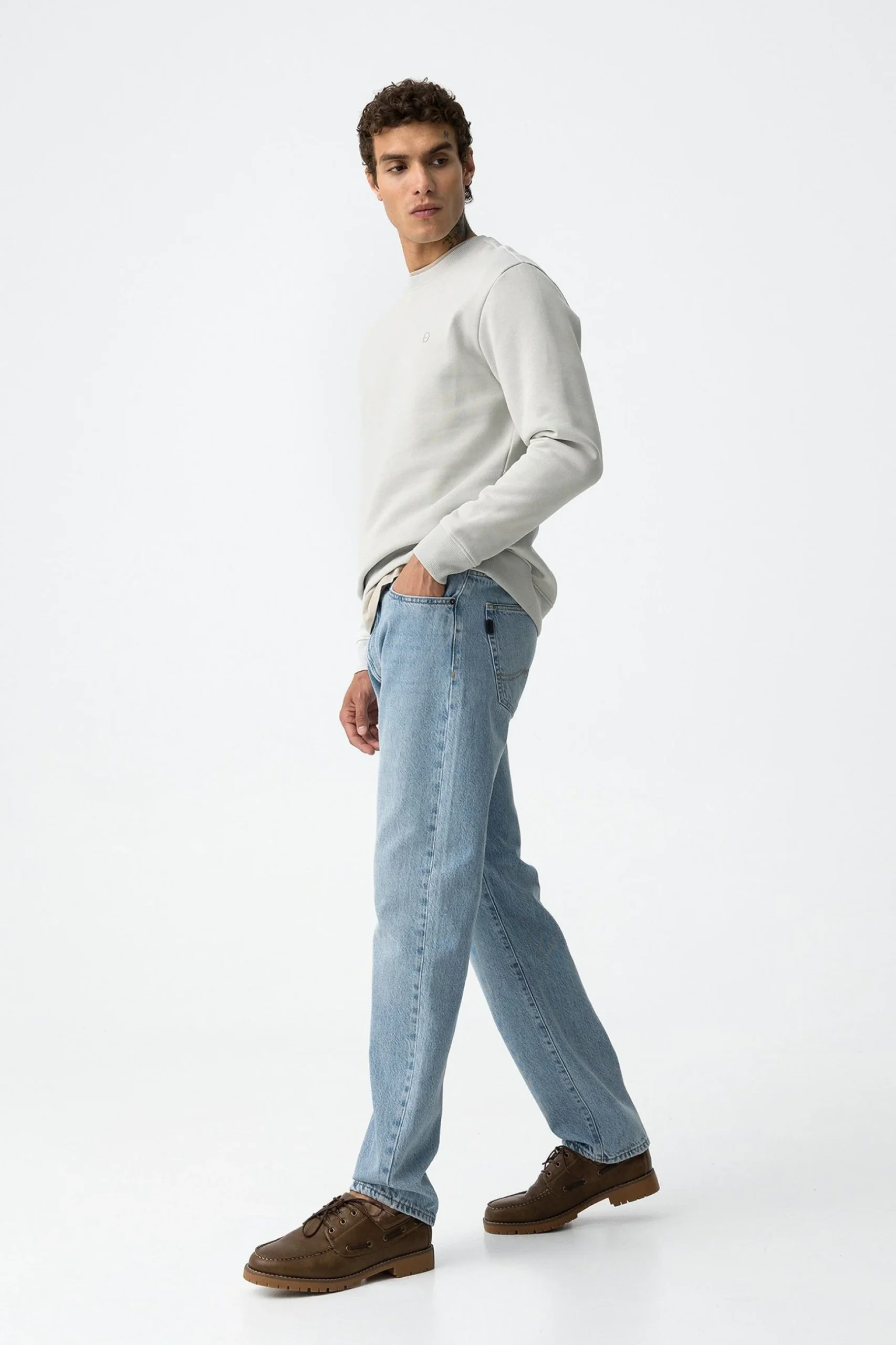 JEANS AUSTIN_52 IN TELA FISSA - STRAIGHT FIT 10063037 - immagine 7