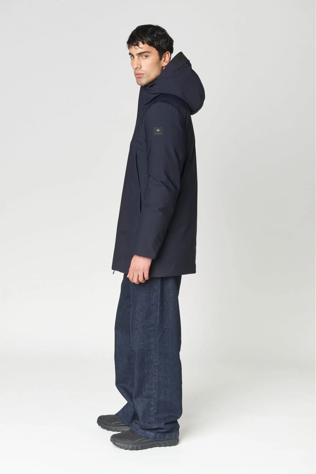 PARKA NELSON IN TESSUTO TECNICO WR ELASTICIZZATO AD ALTE PRESTAZIONI ALL'ESTERNO - COMFORT FIT CN.G224095.BLU - immagine 3