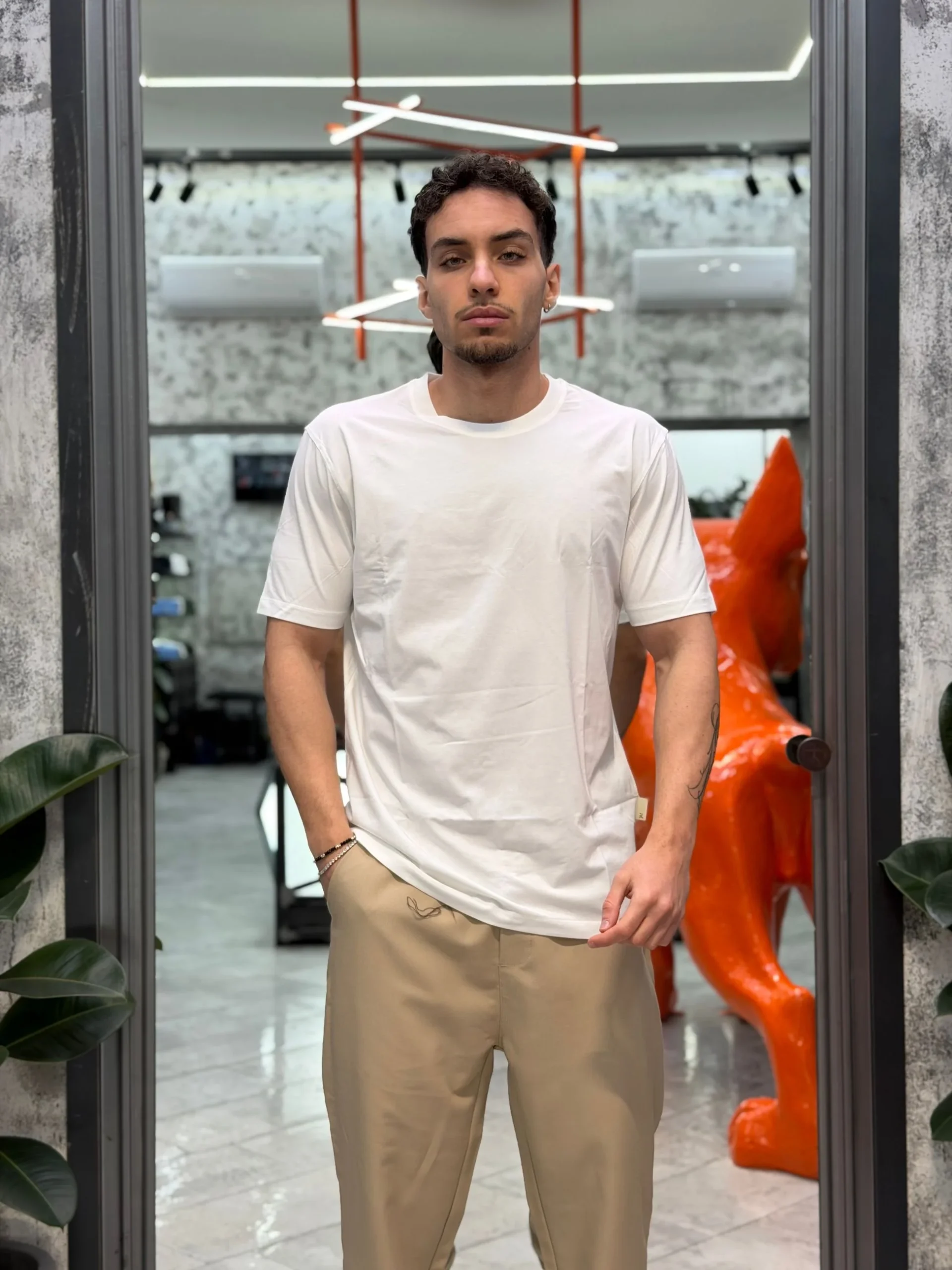 T-SHIRT BASIC IN MORBIDA VISCOSA - REGULAR FIT GL2268F-S26.BIA