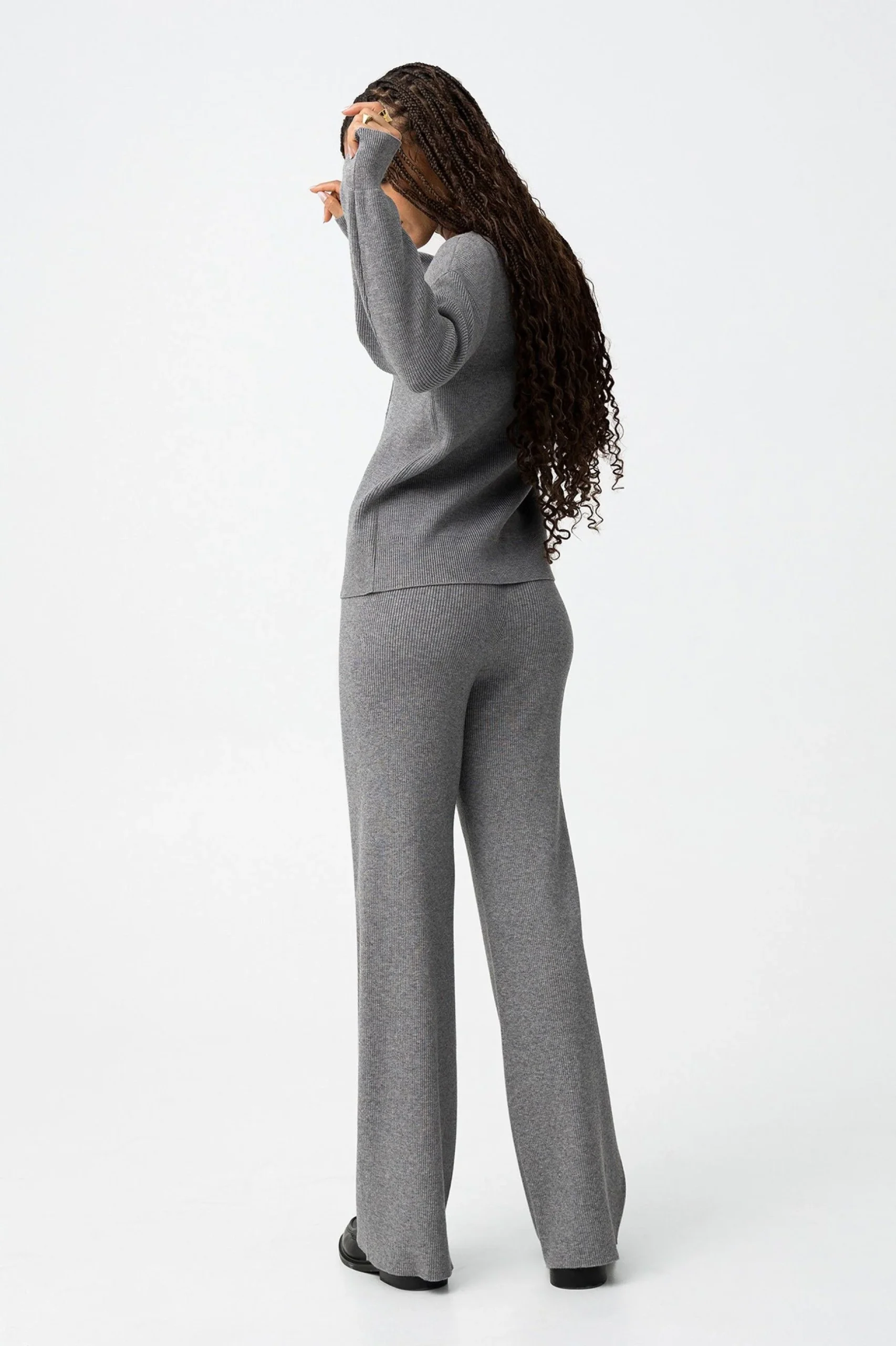PANTALONE DA COMPLETO MIX&MATCH_P IN MAGLIA AMPIO CON LACCIO IN VITA - COMFORT FIT 10062159.GRI - immagine 5