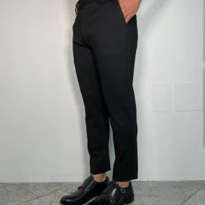 PANTALONE DA COMPLETO IN TESSUTO PUNTO MILANO ELASTICIZZATO - REGULAR FIT