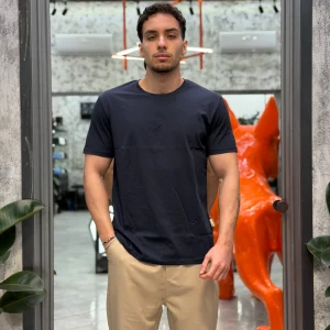 T-SHIRT BASIC IN 100% COTONE EXTRA FINE - REGULAR FIT GL1078F-S26.BLU