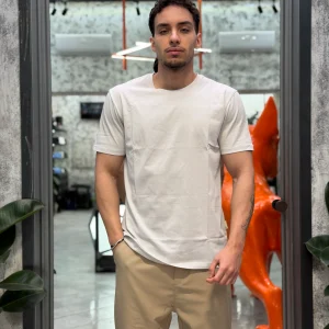 T-SHIRT BASIC IN 100% COTONE EXTRA FINE - REGULAR FIT GL1078F-S26.ICE