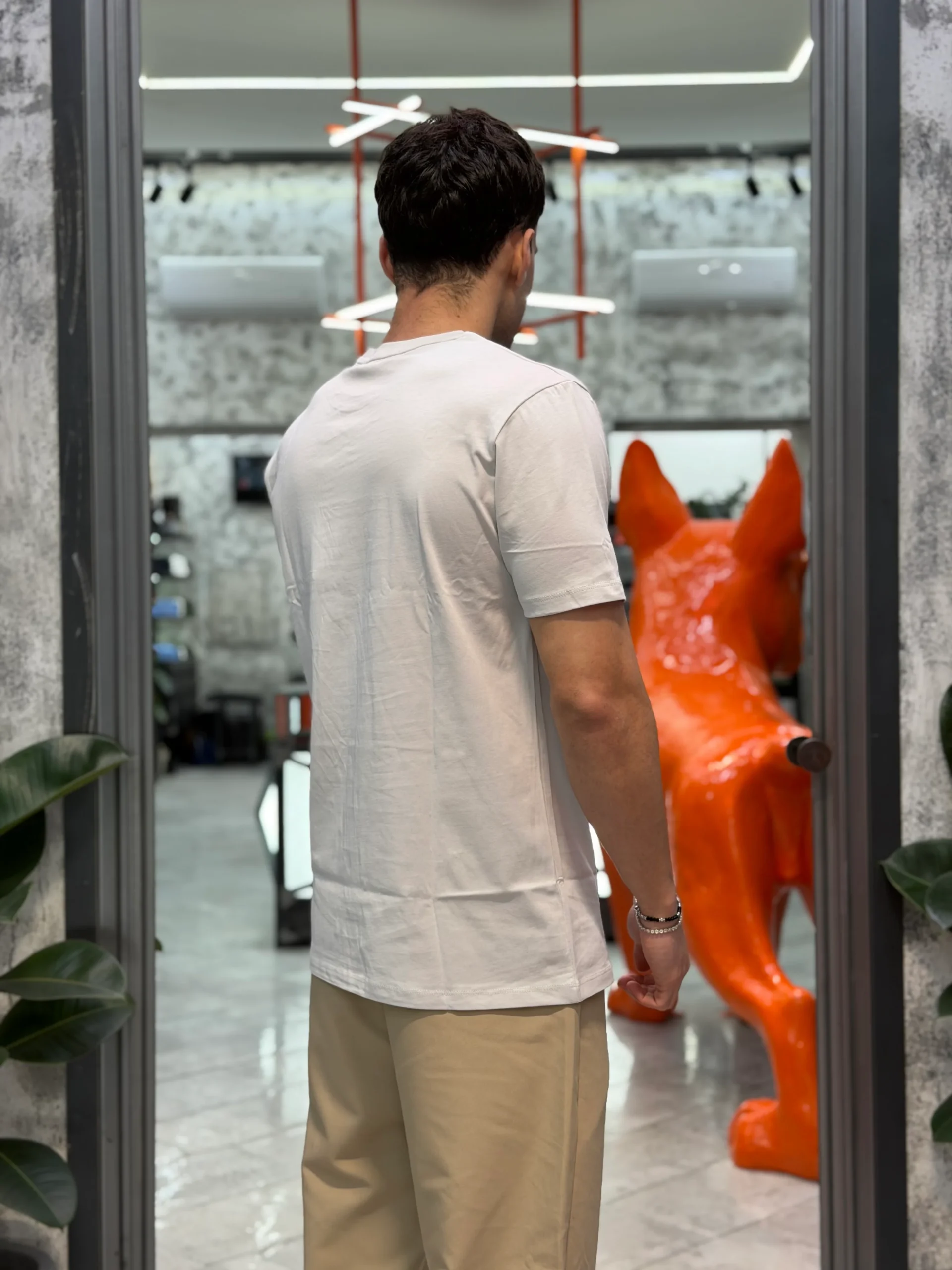 T-SHIRT BASIC IN 100% COTONE EXTRA FINE - REGULAR FIT GL1078F-S26.ICE - immagine 3