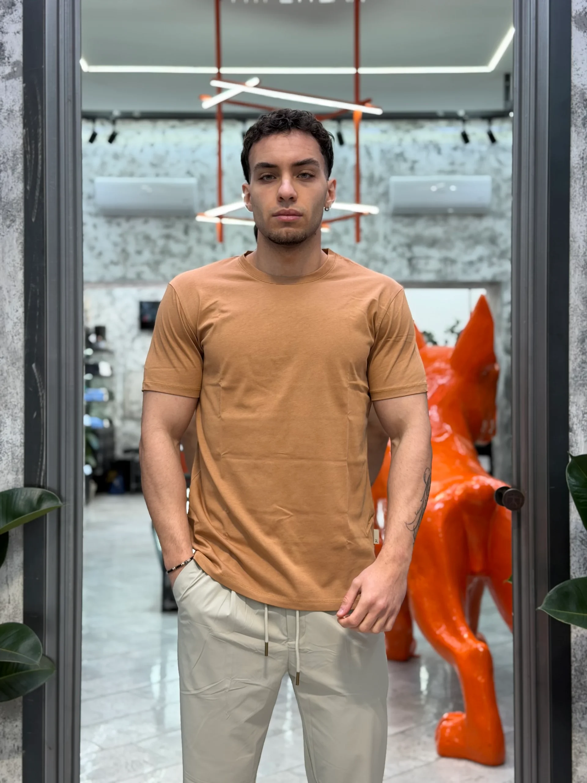 T-SHIRT BASIC IN 100% COTONE EXTRA FINE - REGULAR FIT GL1078F-S26.BIS