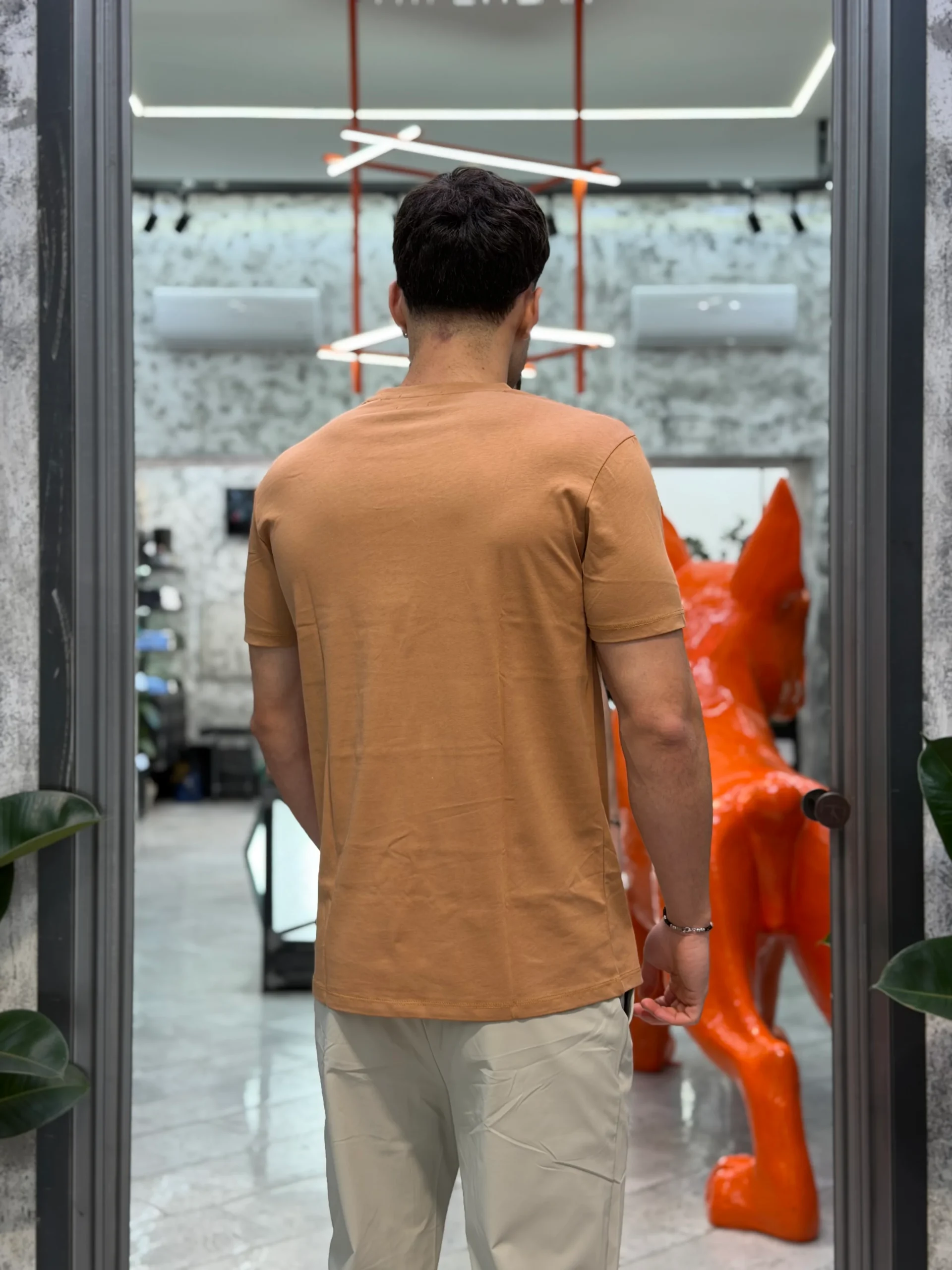 T-SHIRT BASIC IN 100% COTONE EXTRA FINE - REGULAR FIT GL1078F-S26.BIS - immagine 3