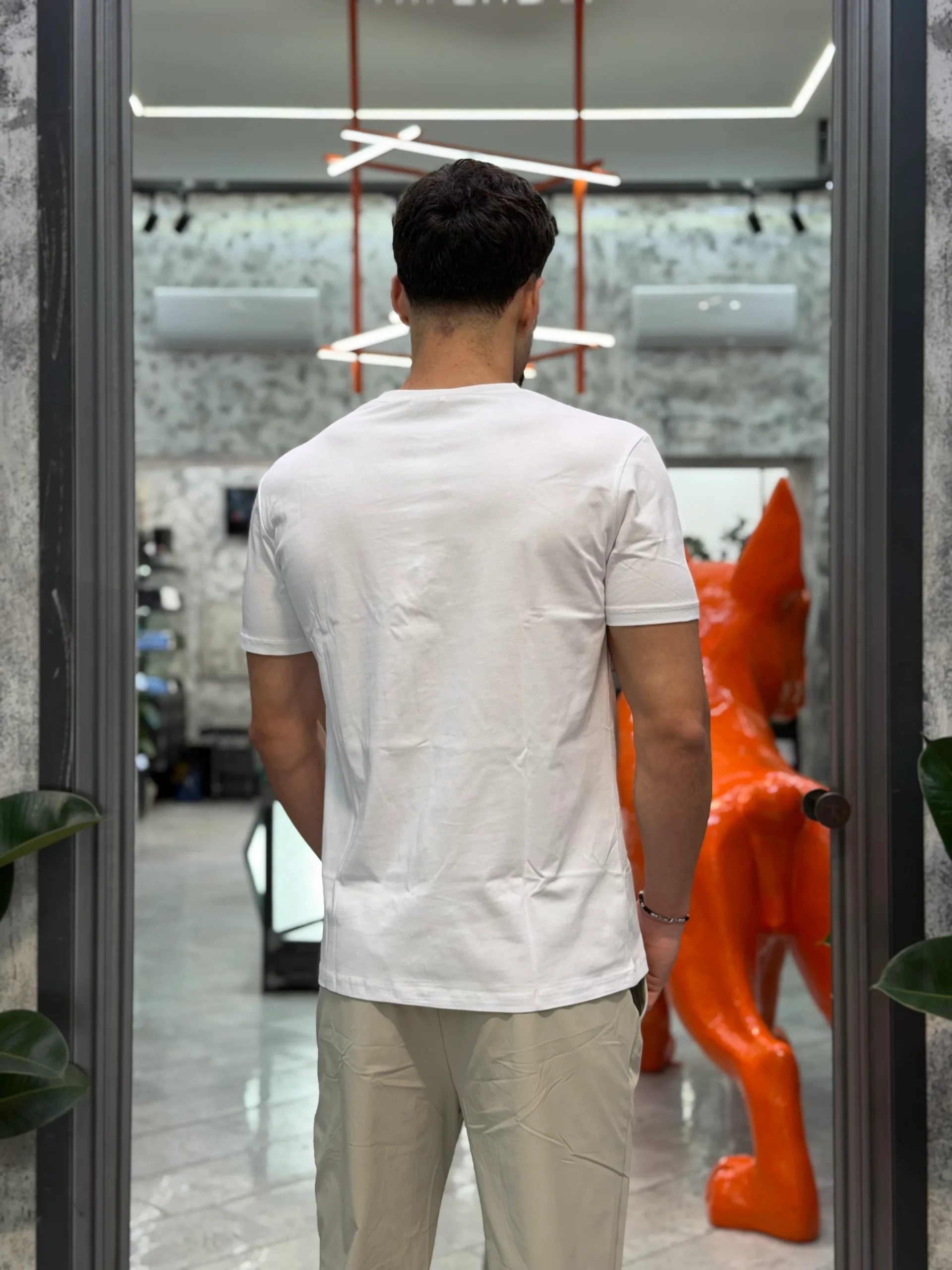 T-SHIRT BASIC IN 100% COTONE EXTRA FINE - REGULAR FIT GL1078F-S26.BIA - immagine 3