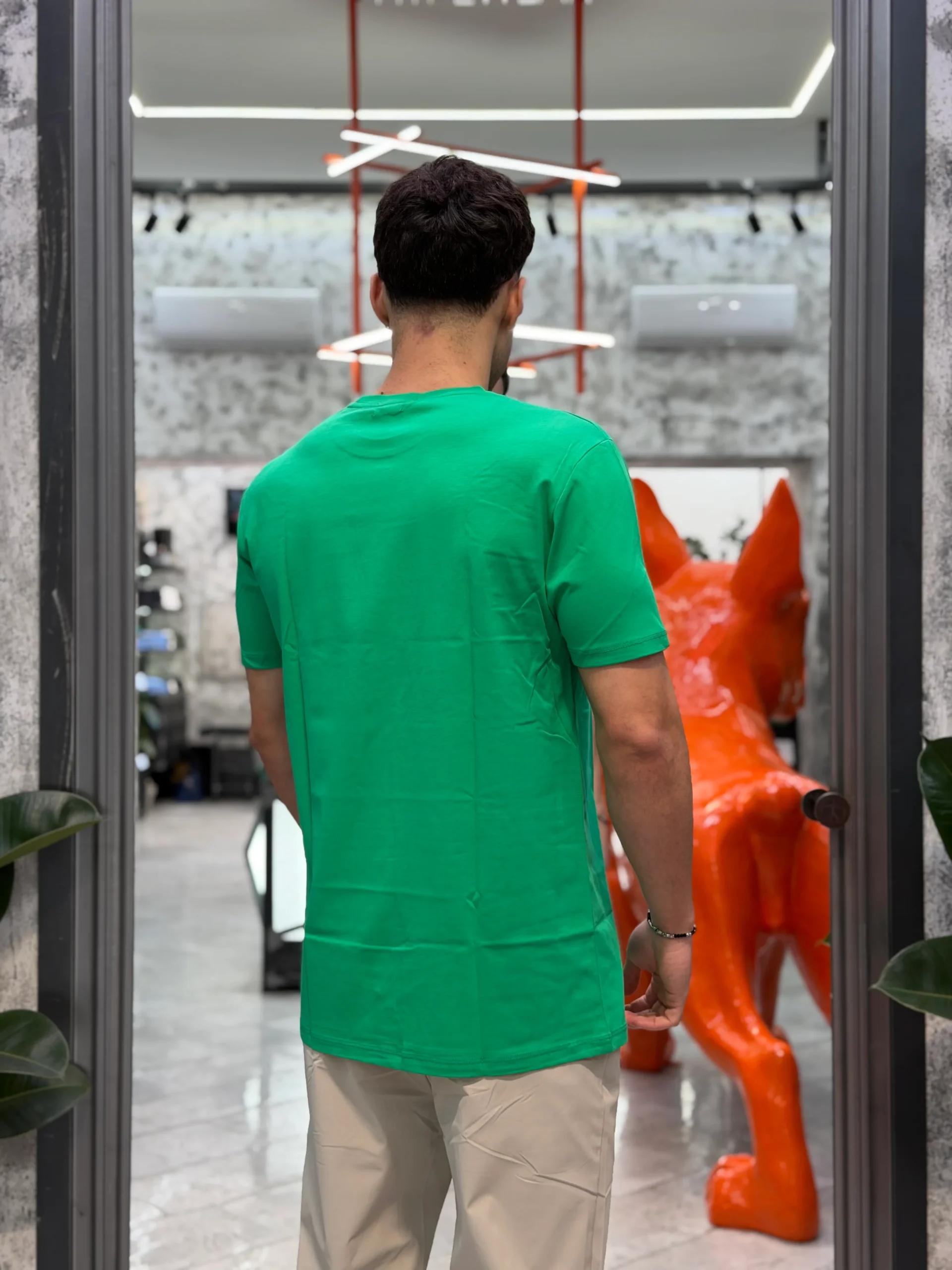 T-SHIRT BASIC IN 100% COTONE EXTRA FINE - REGULAR FIT GL1078F-S26.BAN - immagine 3