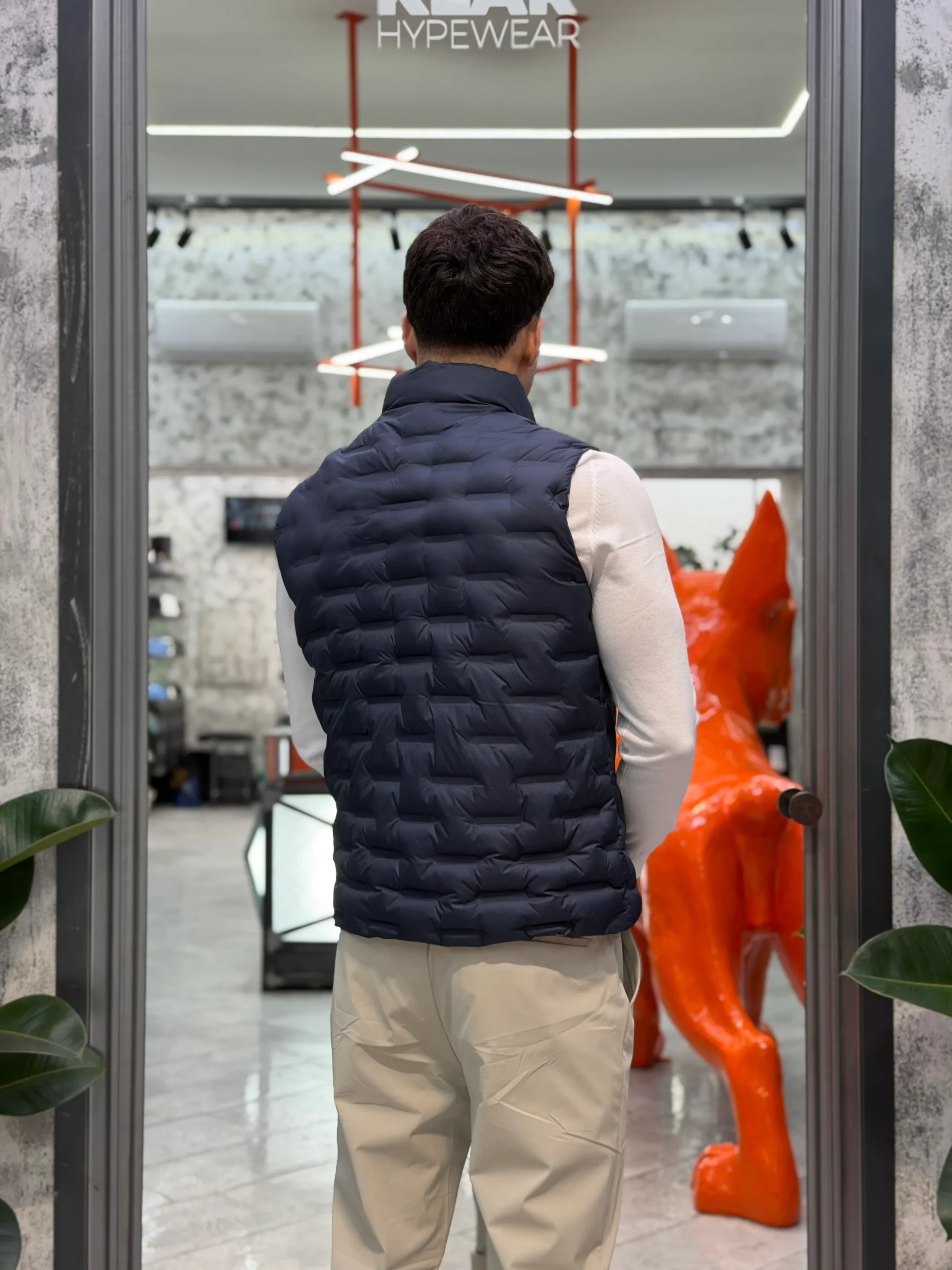 GIUBBINO SMANICATO LUPETTO TRAPUNTATO IN TESSUTO SOFTSHELL STRETCH - REGULAR FIT MK9940026.BLU - immagine 4