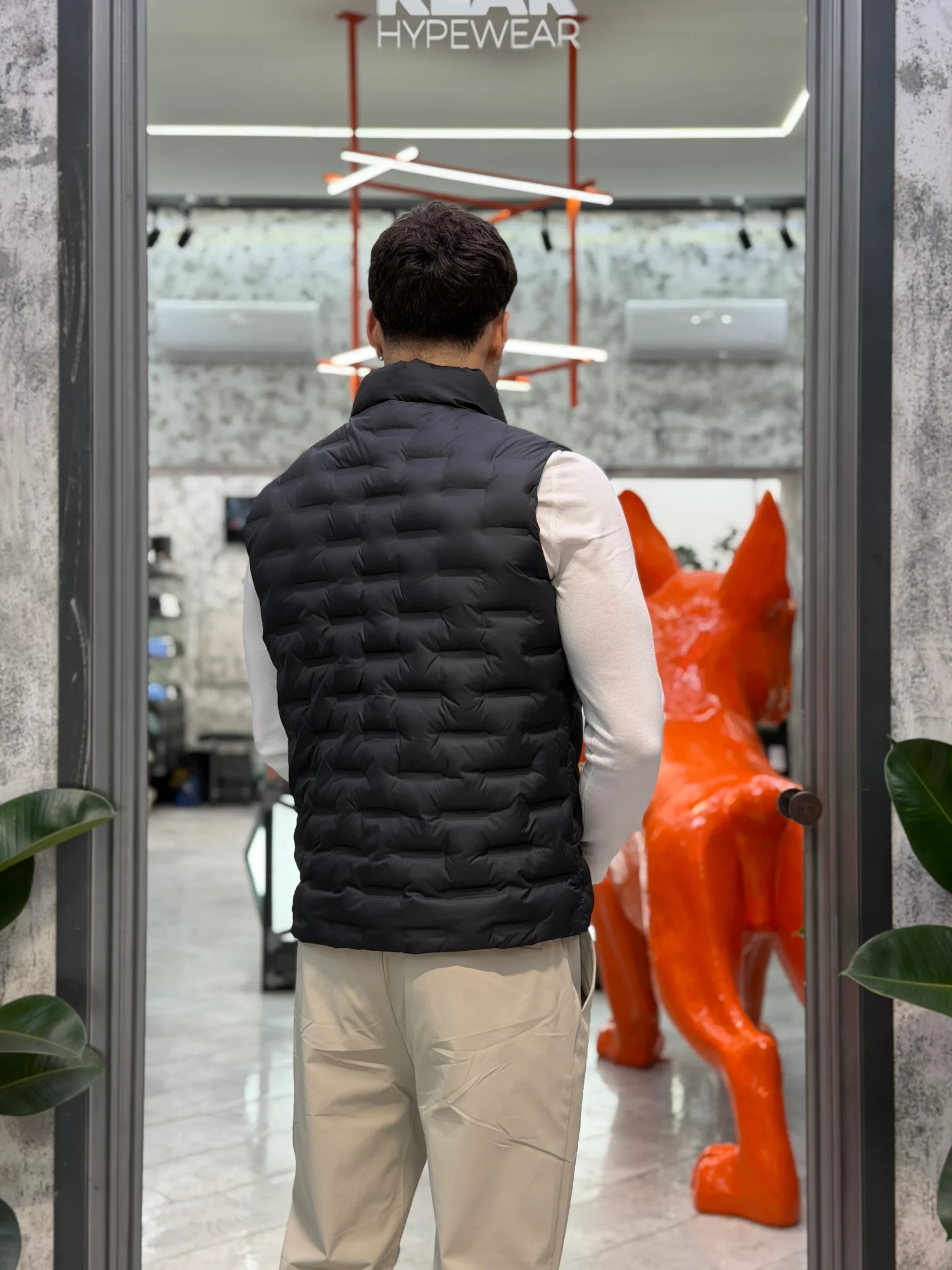 GIUBBINO SMANICATO LUPETTO TRAPUNTATO IN TESSUTO SOFTSHELL STRETCH - REGULAR FIT MK9940026.NER - immagine 4