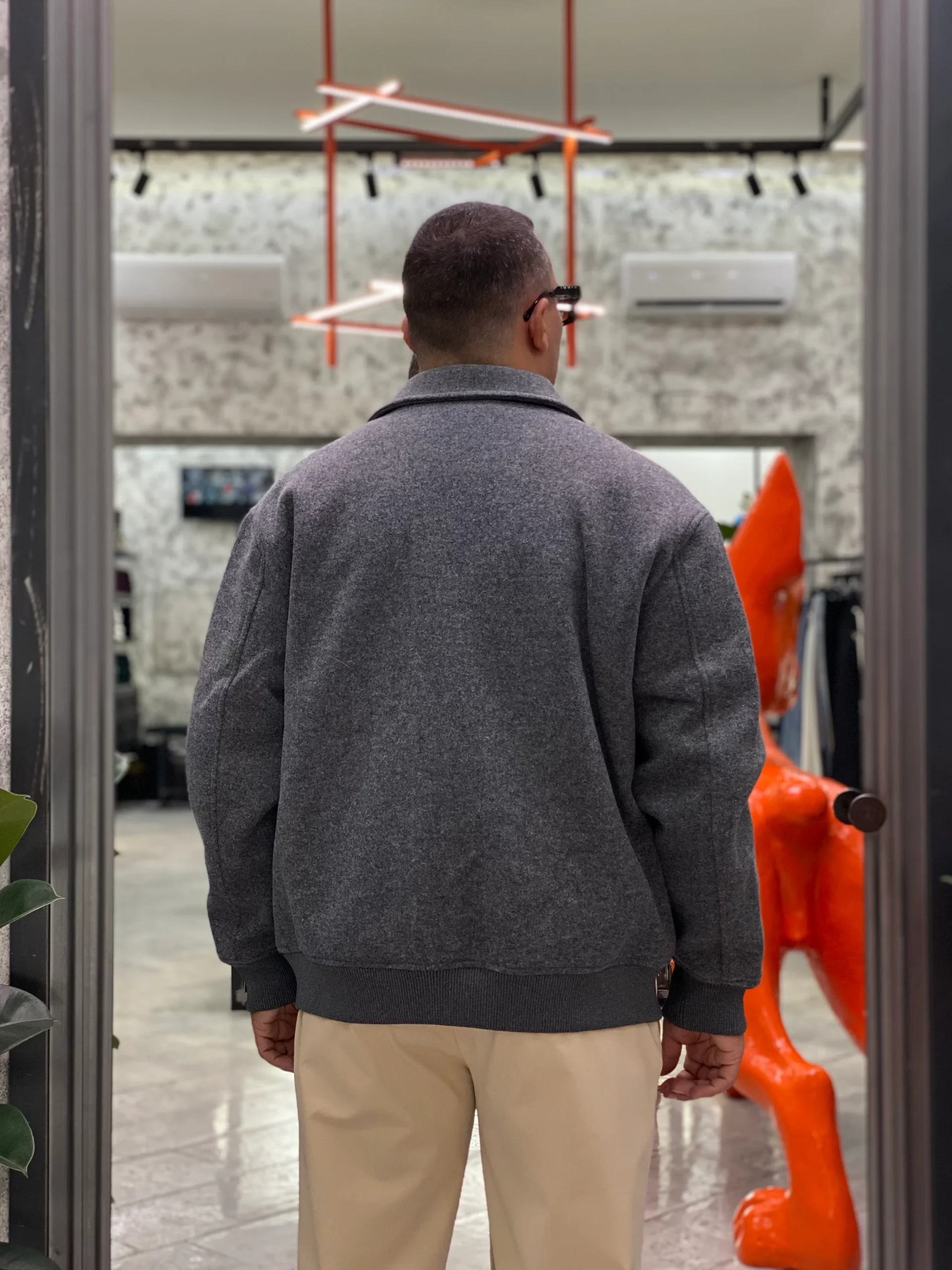 GIUBBINO PERCUT MODELLO COLLEGE IN FLANELLA - REGULAR FIT 10062569.GRI - immagine 5