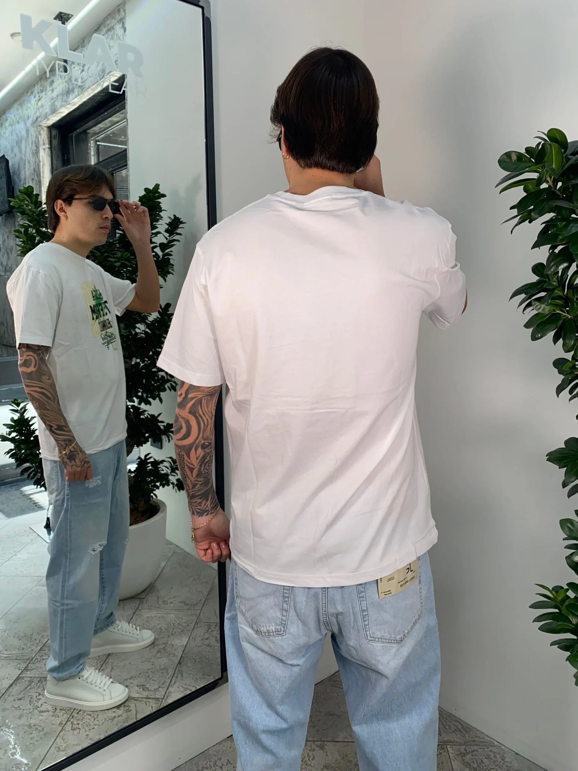 T-SHIRT IN 100% COTONE STAMPA HAWAII - REGULAR FIT GL646W - immagine 4