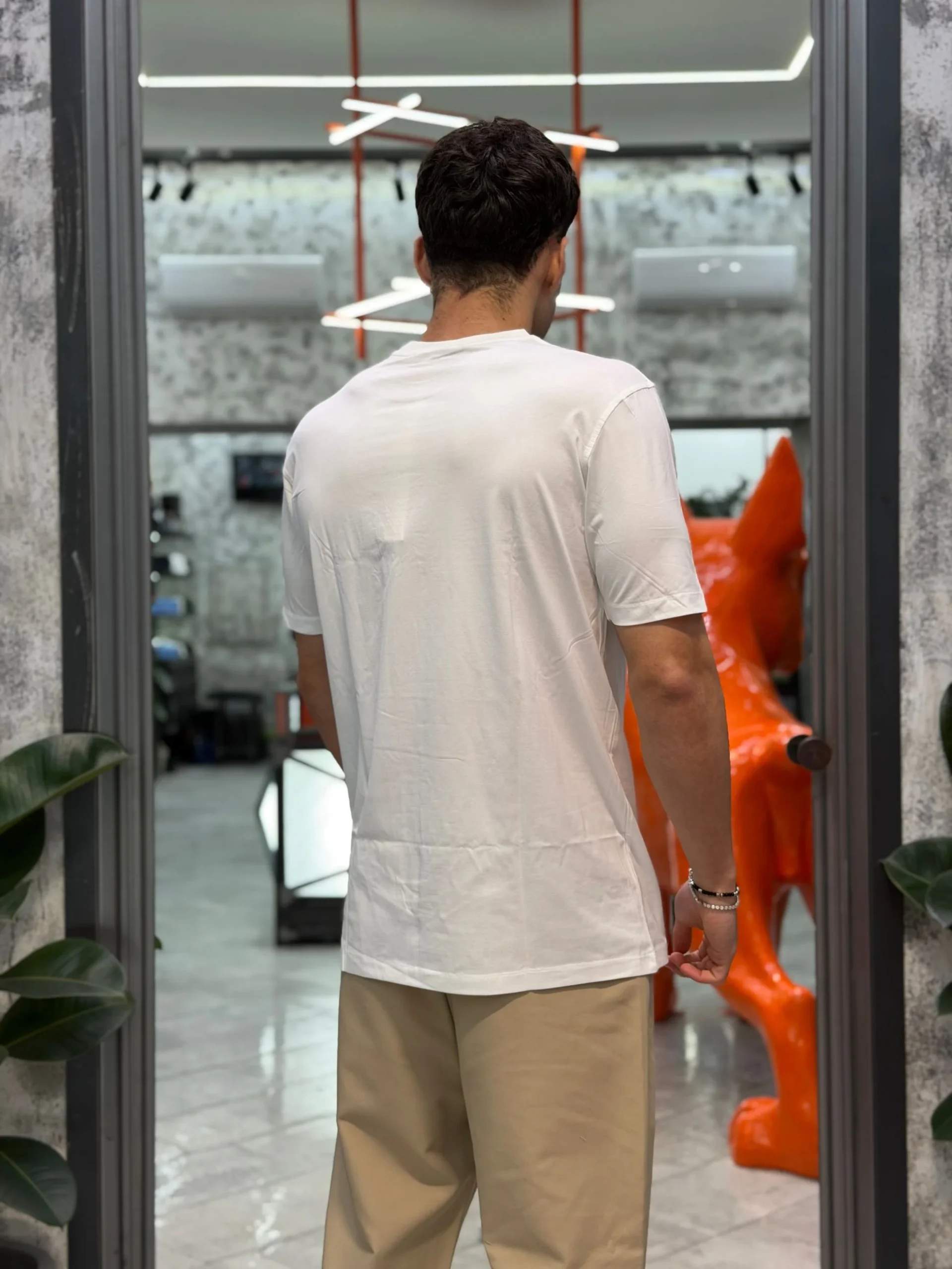 T-SHIRT BASIC IN MORBIDA VISCOSA - REGULAR FIT GL2268F-S26.BIA - immagine 3