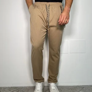 PANTALACCIO LEONARD IN TESSUTO ELASTICIZZATO CON ACCESSORIO CATENA REMOVIBILE - REGULAR FIT