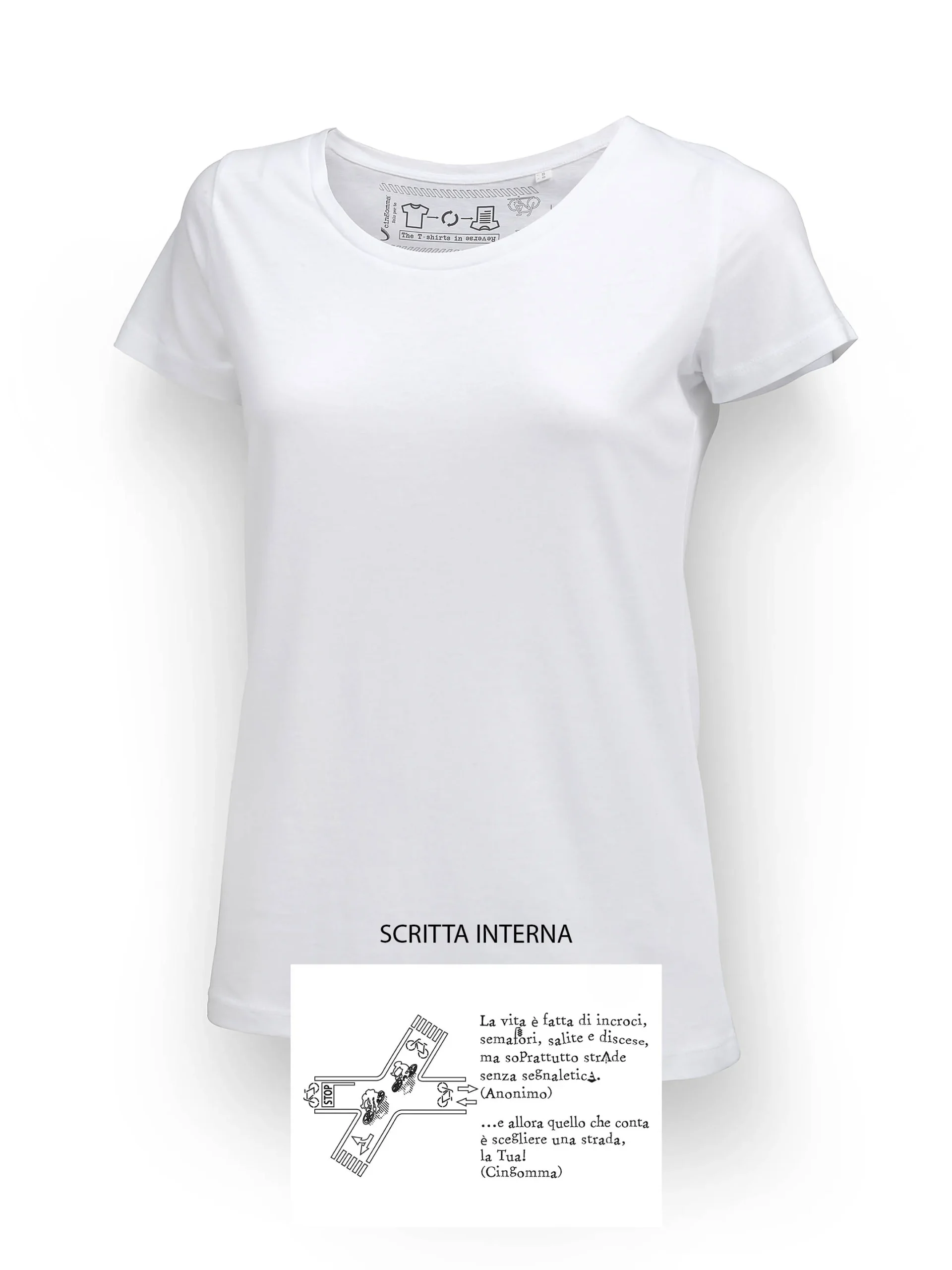 LOVER T-Shirt Donna manica corta Bianco