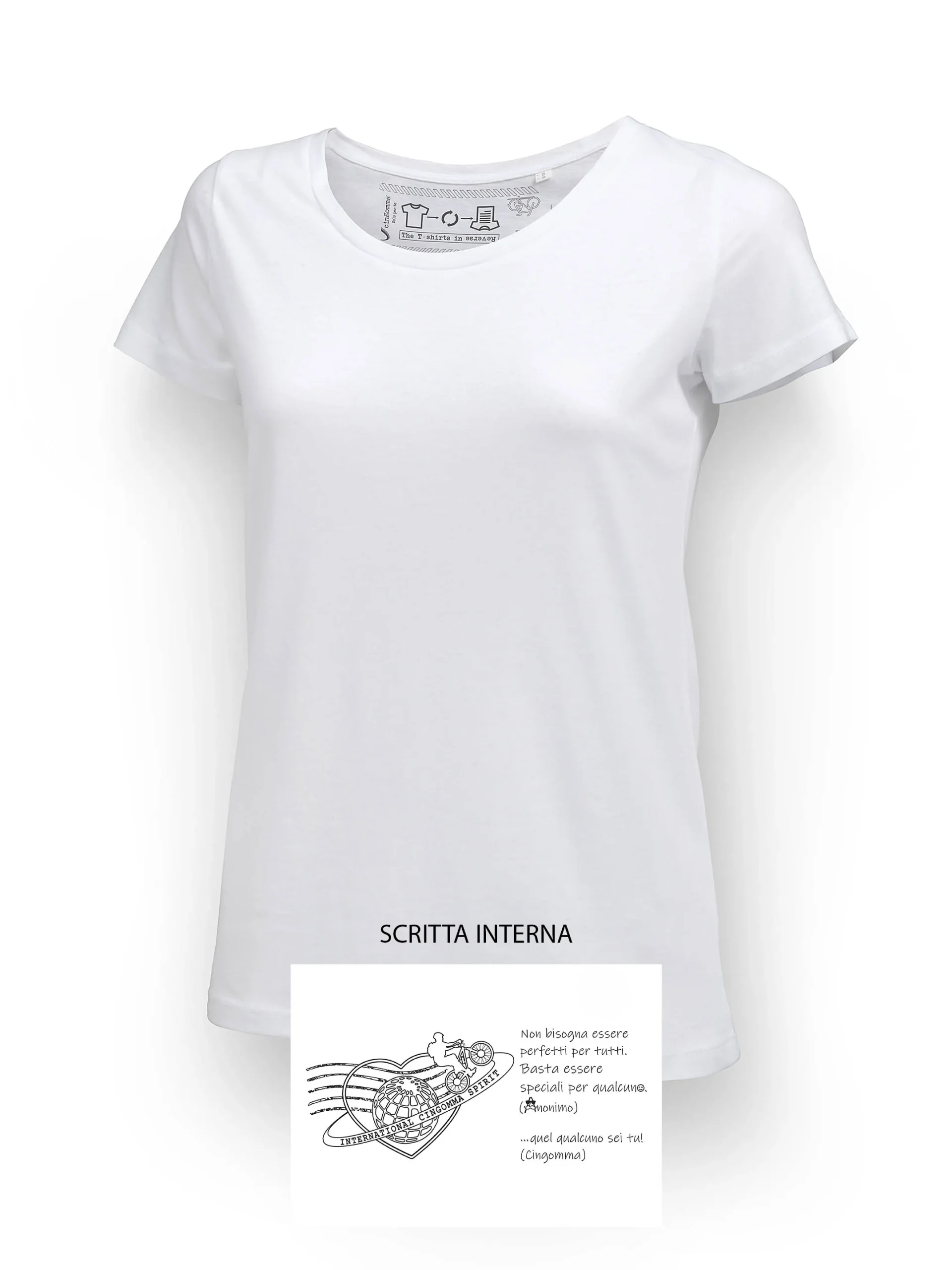 LOVER T-Shirt Donna manica corta Bianco