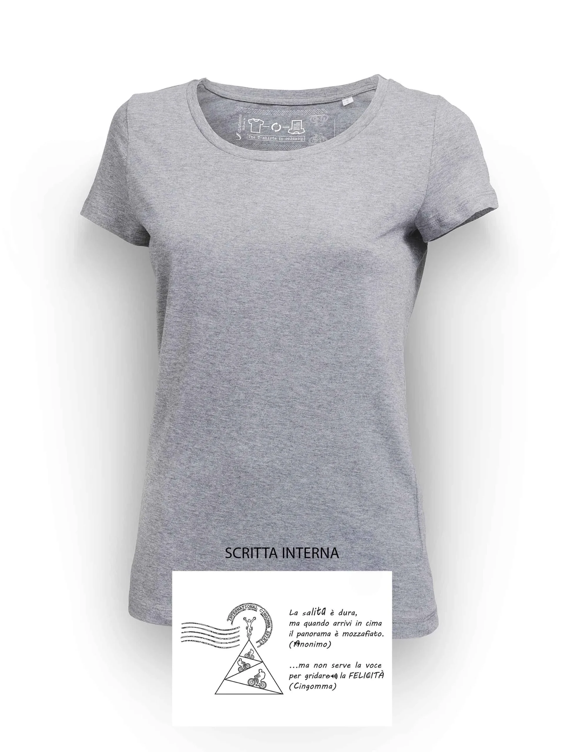 LOVER T-Shirt Donna manica corta Grigio - immagine 2