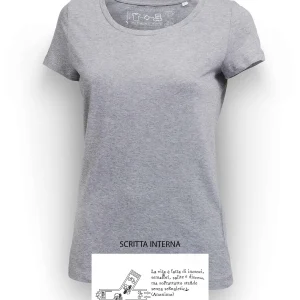 LOVER T-Shirt Donna manica corta Grigio