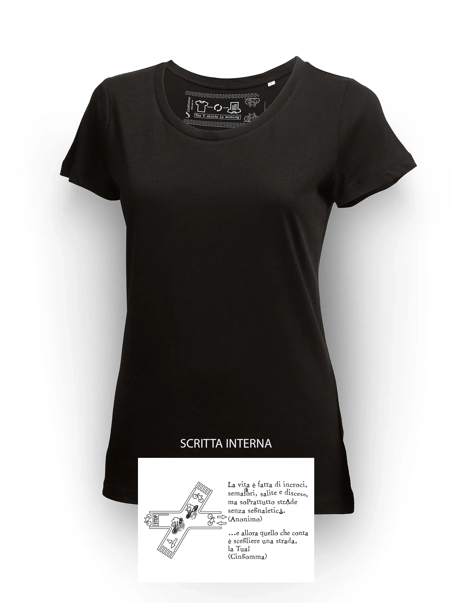 LOVER T-Shirt Donna manica corta Nero - immagine 2