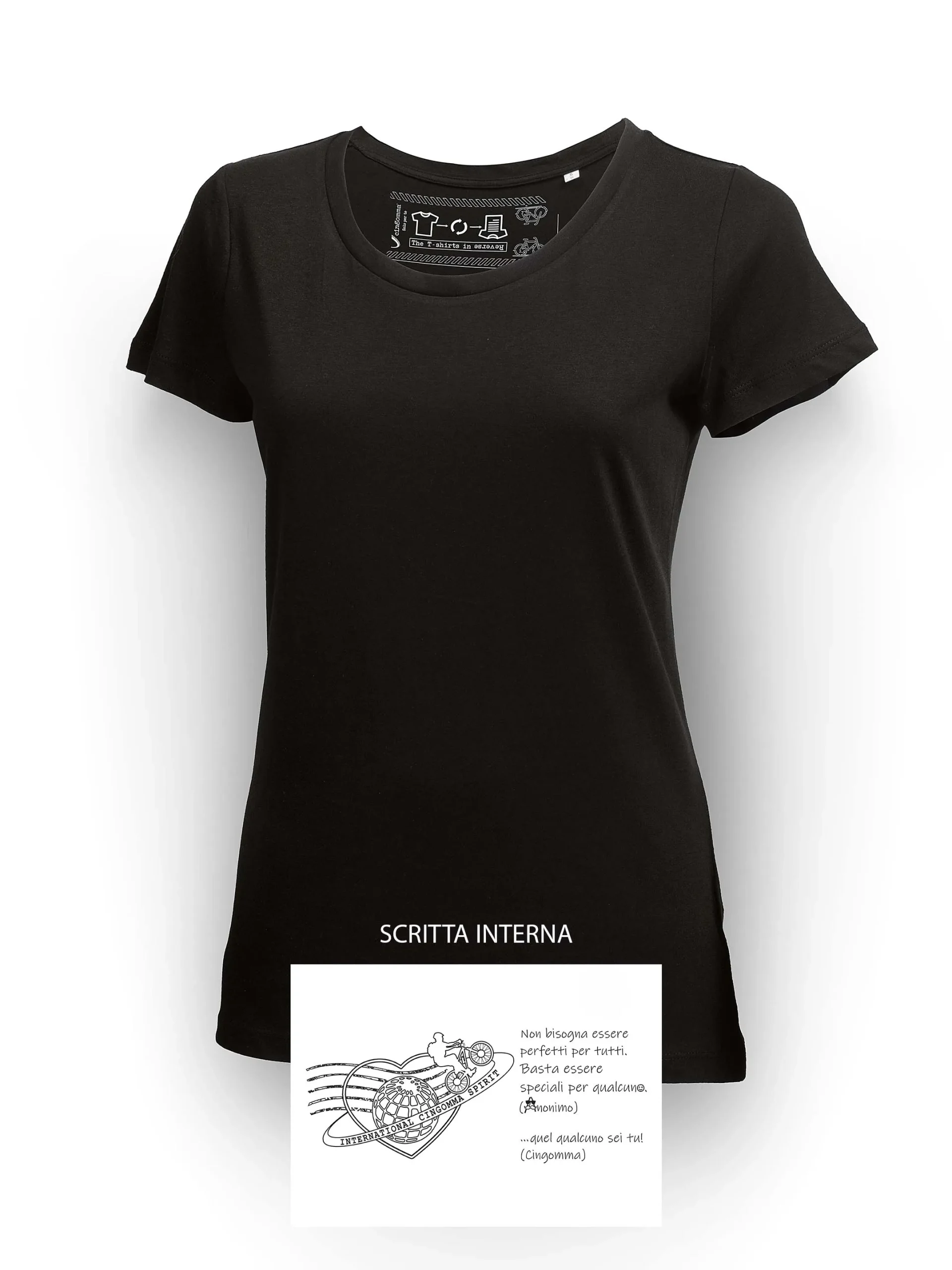 LOVER T-Shirt Donna manica corta Nero