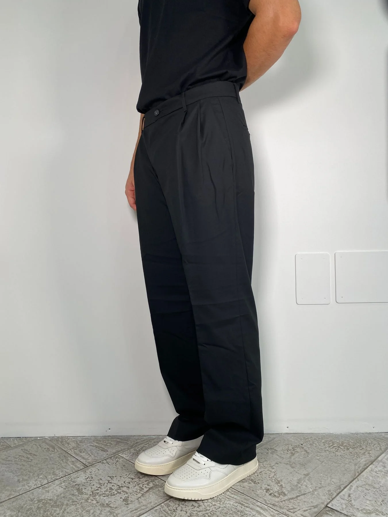 PANTALONE DA COMPLETO IN TESSUTO ELEGANTE CON FONDO AMPIO - RELAXED FIT - immagine 3