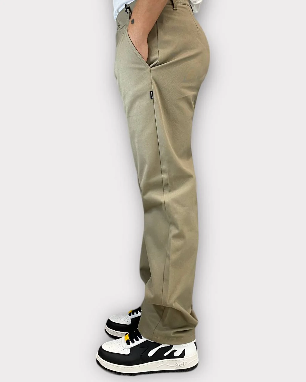 PANTALONE DA COORDINATO FONDO AMPIO CON COULISSE IN VITA - TASCA AMERICA - immagine 8