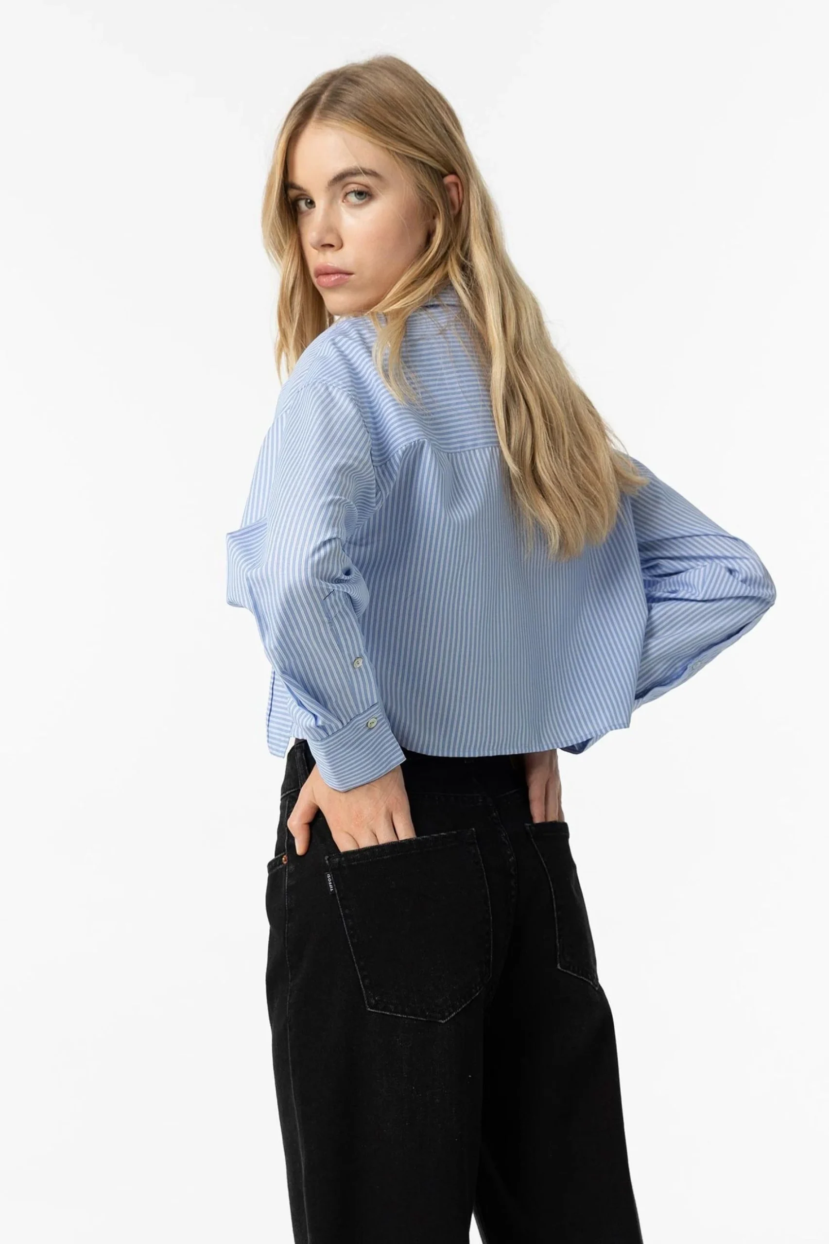 JEANS BONNYE_34 A GAMBA LARGA E VITA ALTA - WIDE LEG 10056556 - immagine 3