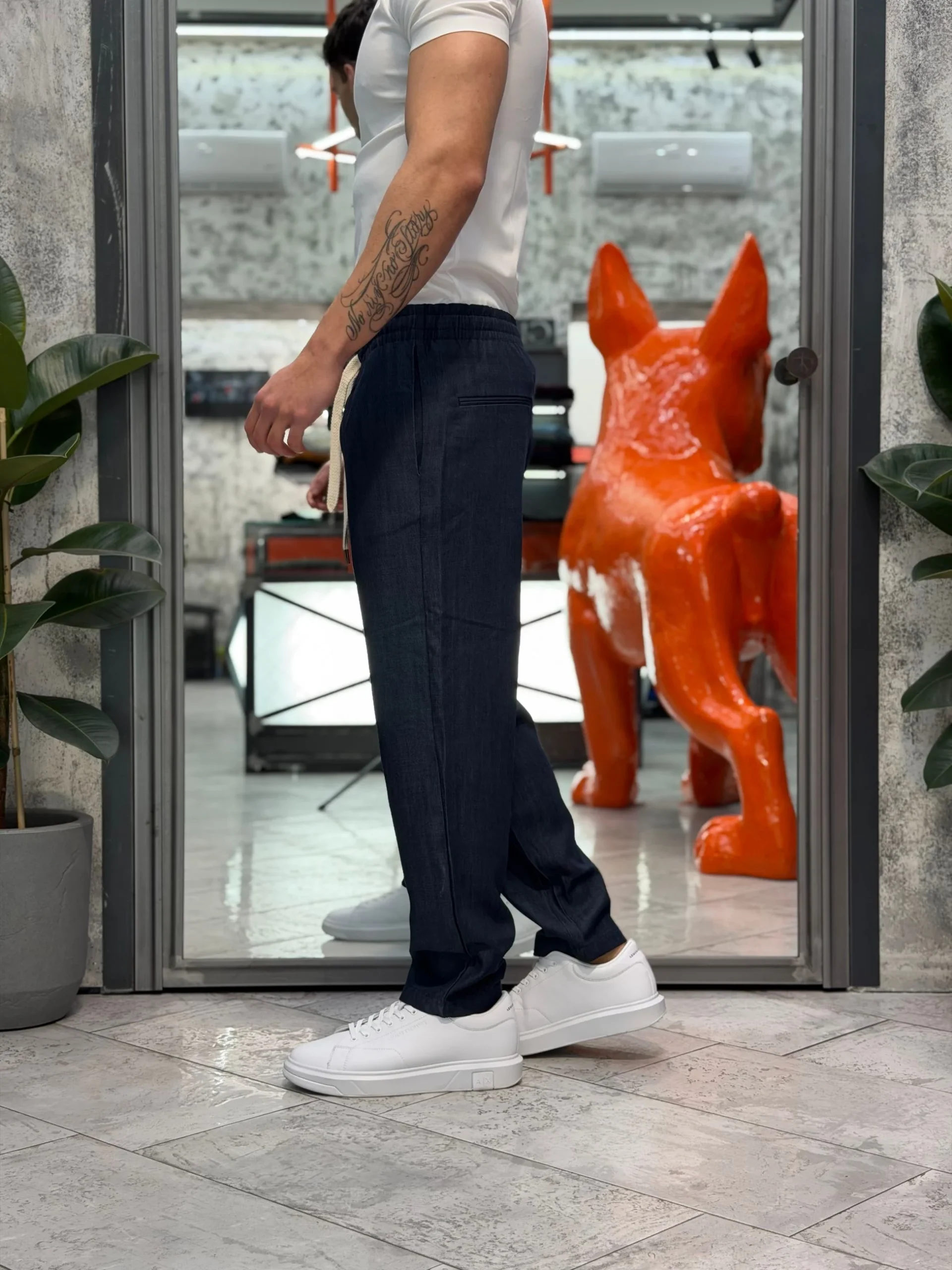 PANTALACCIO DA COMPLETO IN LEGGERO DENIM - COMFORT FIT GN21823 - immagine 3