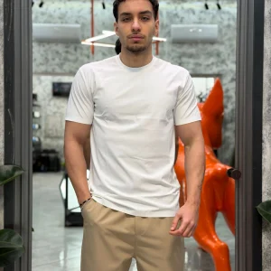 T-SHIRT BASIC IN TESSUTO TECNICO NO STIRO - SLIM FIT GL1001TB-S26.BIA